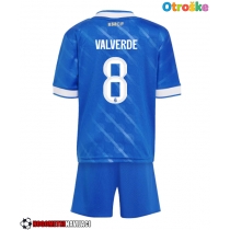 Otroške Nogometnih dresov Real Madrid Federico Valverde #8 Tretji 2025-26 Kratki rokavi (+ hlače)